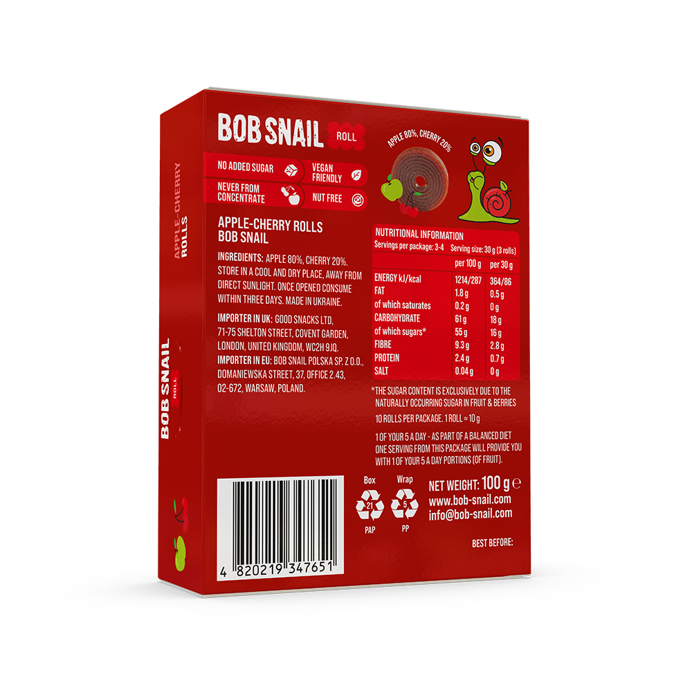 Fruit Rolls Apple – Cherry
