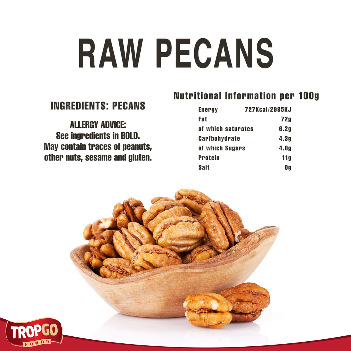 Raw Pecan Nuts Parent 500g