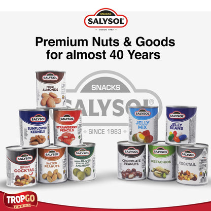 Salysol Snacks Nuts – Chocolate Peanuts, Honey Peanuts, Spicy Cocktail 6 x 50g – Chocolate Gift Box – Delicious Pure Natural Nuts – Thoughtful Gift Sets for Him and Her