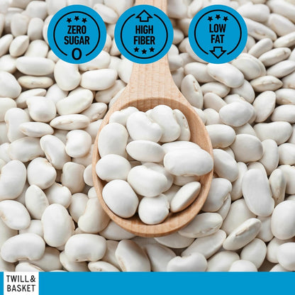 Premium Butter Beans 2.5kg – Large, Creamy White Beans – Ideal for Soups, Stews, Salads, Casseroles & Meal Prep – High in Protein & Fibre – Bulk Catering Pack