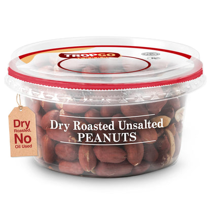 Tropgo Roasted Unsalted Peanuts 200g Tub - Peanuts in Resealable and Recyclable Tub - Parent