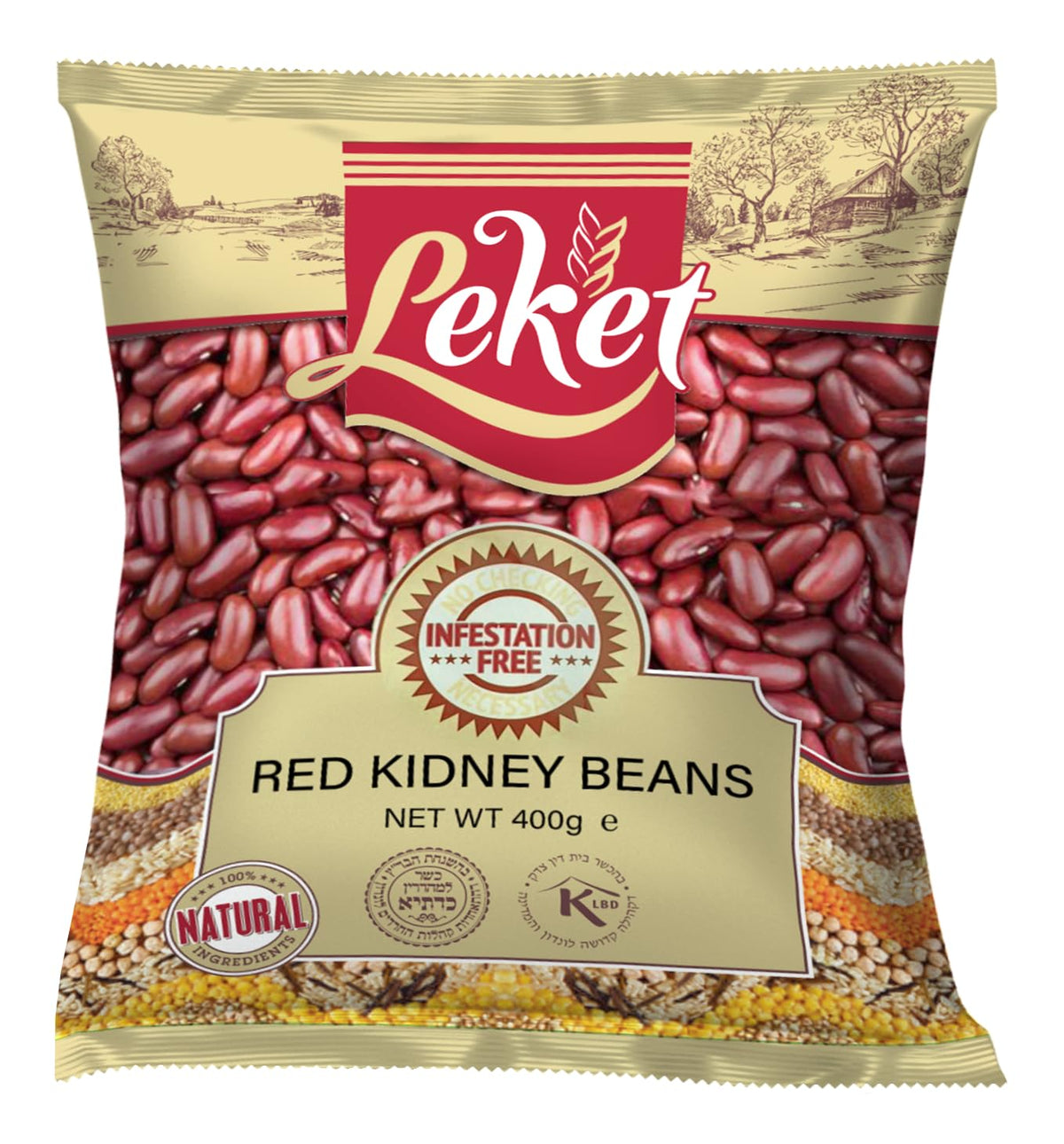 Leket Red Kidney Beans 400g - Premium Quality Beans for Delicious and Nutritious Meals