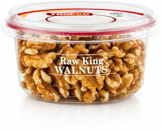 Tropgo Raw King Walnuts - Whole Food Unsalted Nuts in a Resealable and Recyclable Tub - Parent