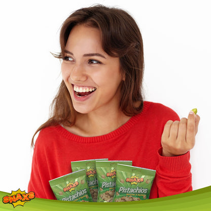 Snaxs Roasted Pistachio Nuts 150g - Salted Nuts with Fibre, Protein, and Minerals - Healthy Kosher Pistachios Ideal for Snacking