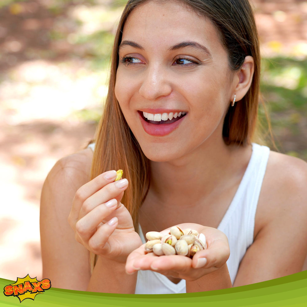 Snaxs Roasted Pistachio Nuts 150g - Salted Nuts with Fibre, Protein, and Minerals - Healthy Kosher Pistachios Ideal for Snacking