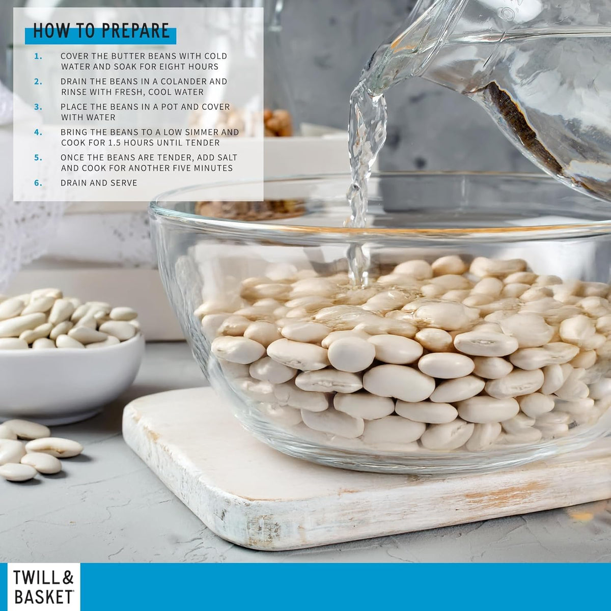 Premium Butter Beans 2.5kg – Large, Creamy White Beans – Ideal for Soups, Stews, Salads, Casseroles & Meal Prep – High in Protein & Fibre – Bulk Catering Pack