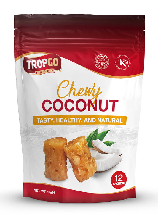 Tropgo Chewy Coconut Bites – Delicious Dried Fruit Snacks with Coconut Sugar & Glucose Syrup - Parent