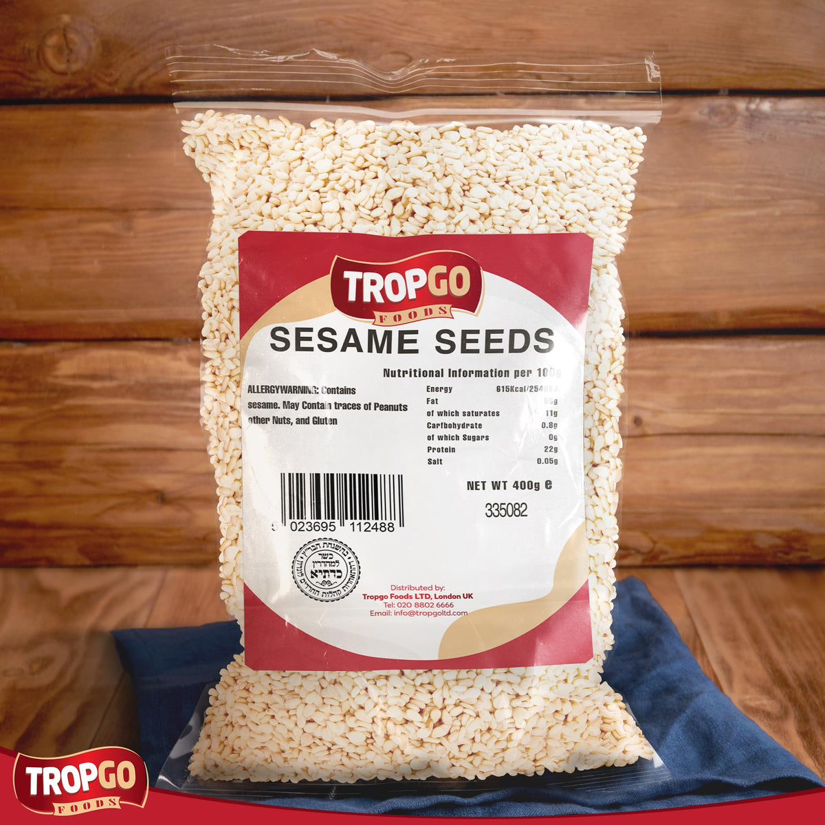 Tropgo Sesame Seeds - White Sesame Seeds - Packed Fresh Sesame Seed