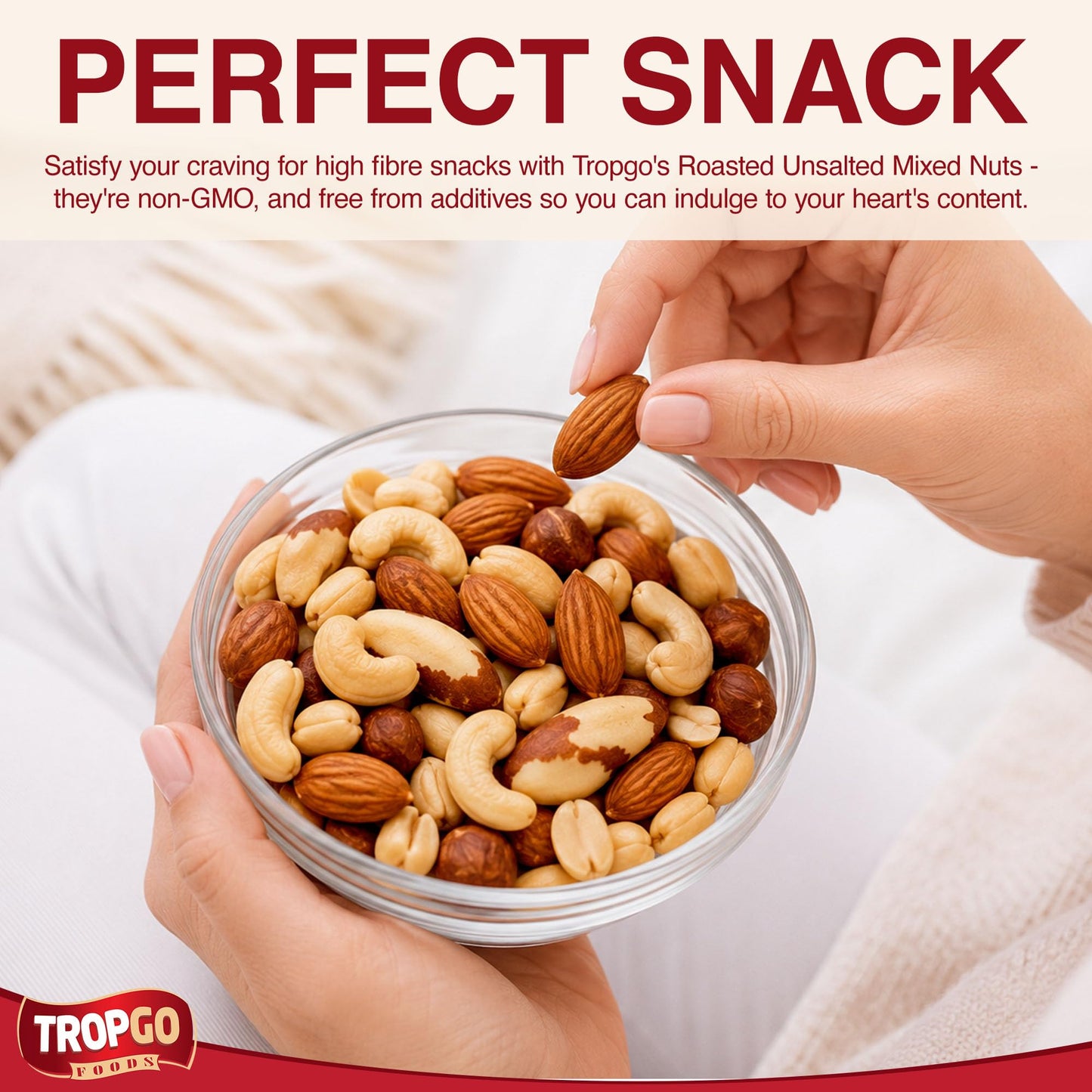 Roasted Unsalted Mixed Nuts 190g Parent