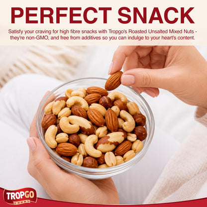Roasted Unsalted Mixed Nuts 190g Parent