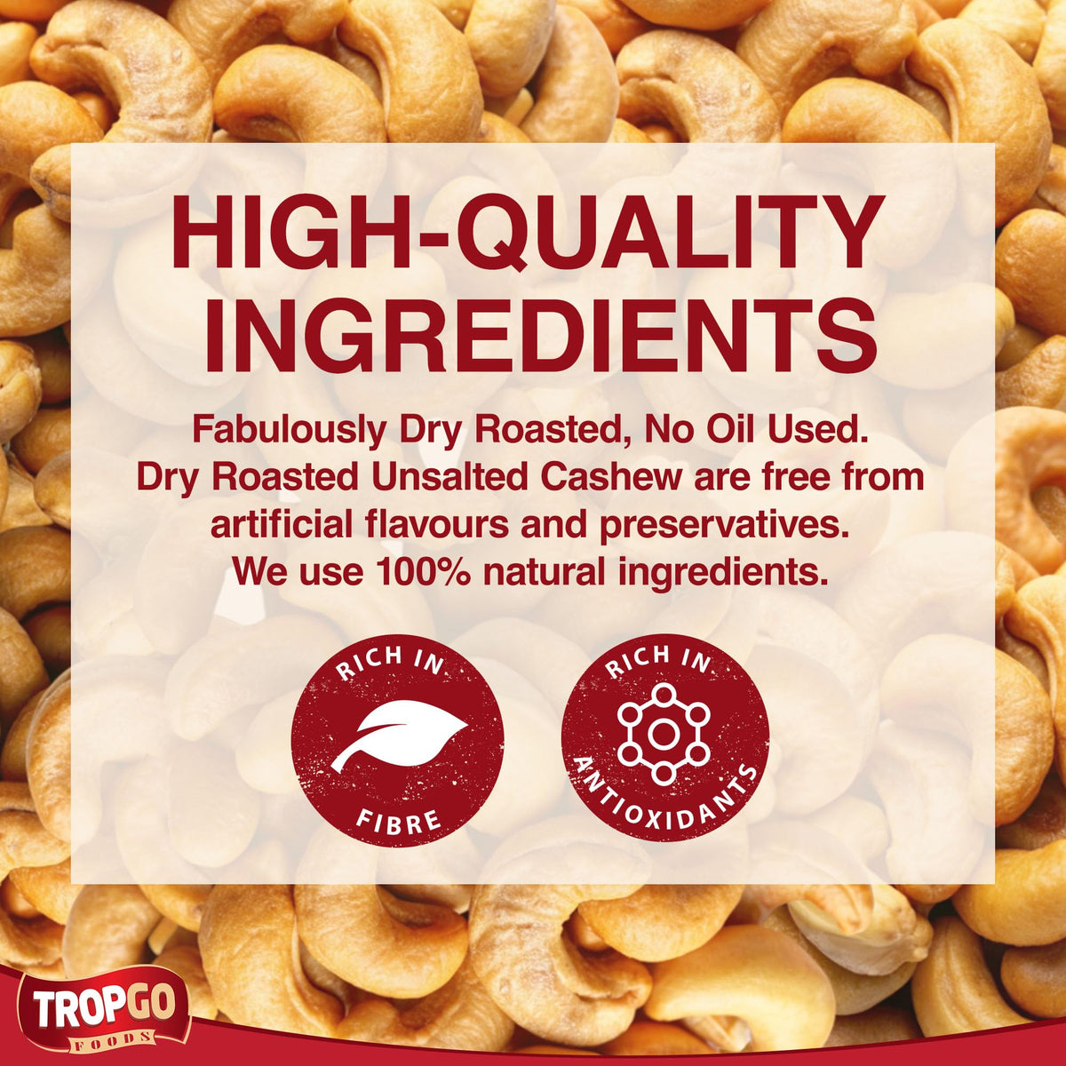 Unsalted Cashew Nuts Parent 500g