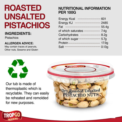 Roasted Unsalted Pistachios 180g Parent