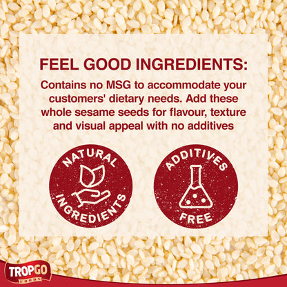 Tropgo Sesame Seeds - White Sesame Seeds - Packed Fresh Sesame Seed