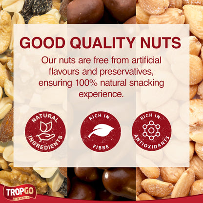 Salysol Snacks Nuts – Chocolate Peanuts, Nature Cocktail, Fried Almonds 6x50g – Chocolate Gift Box – Delicious Natural Nuts – Thoughtful Gift Sets for Him & Her