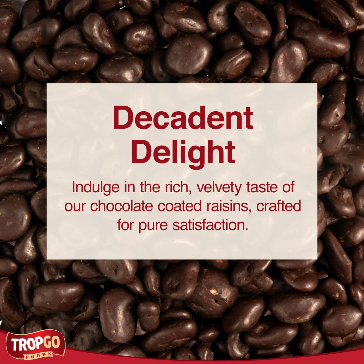 Tropgo Chocolate Raisins 150gm Chocolate Tub - Non-GMO Raisins Coated in Dark Chocolates - Ready-to-Eat Choco Snacks
