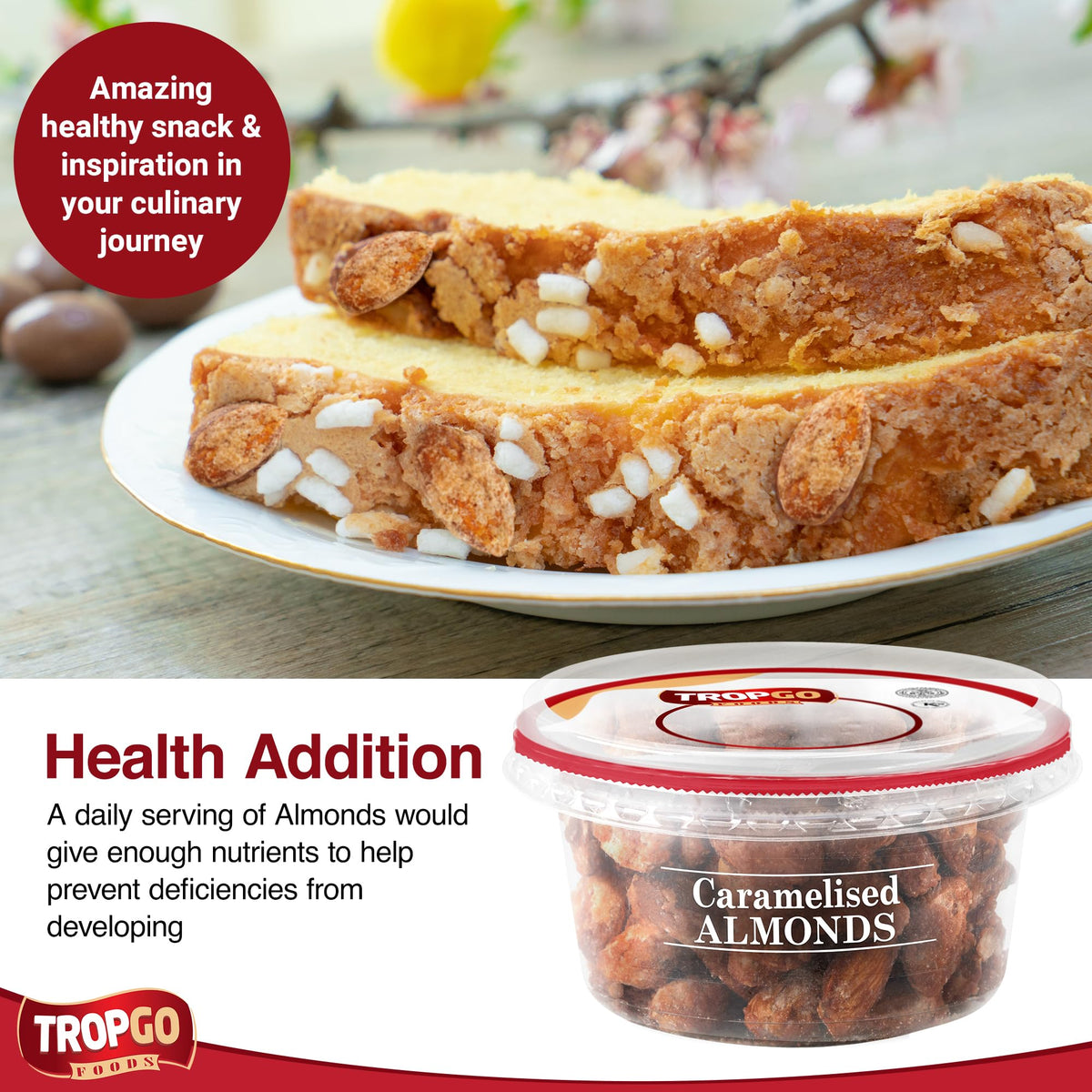 Caramelised Almonds 180g Parent