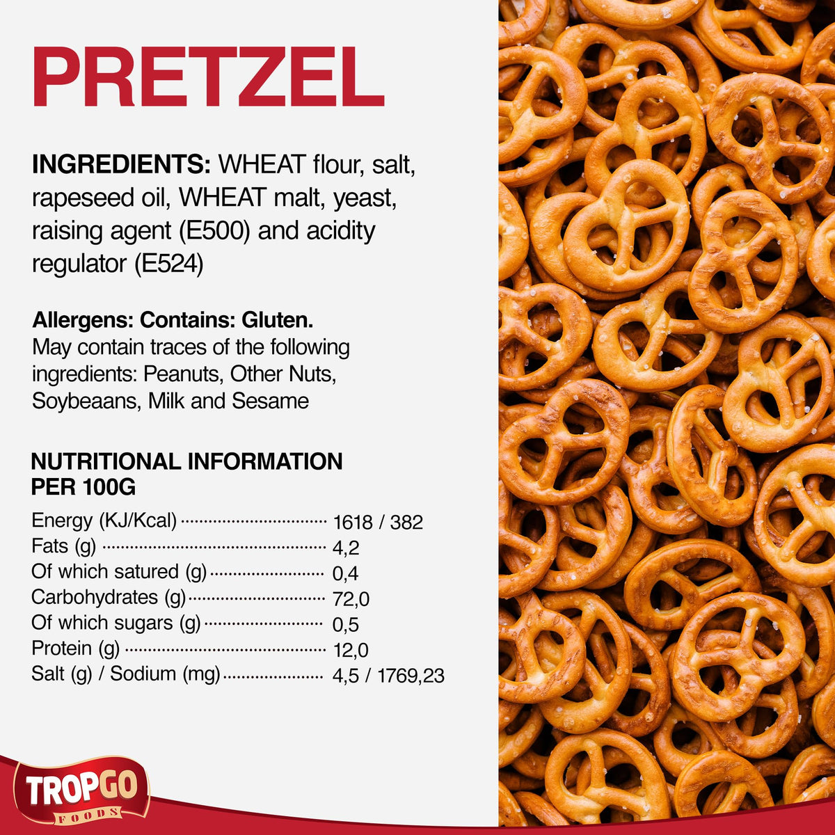 Salysol Pretzel Crisps 25g, 10 Pack - Crunchy Salted Pretzels in Mini Cans - On-the-Go Travel Savoury Snacks for Kids and Adults - Snack Pretzel for Sharing & Snacking Anytime