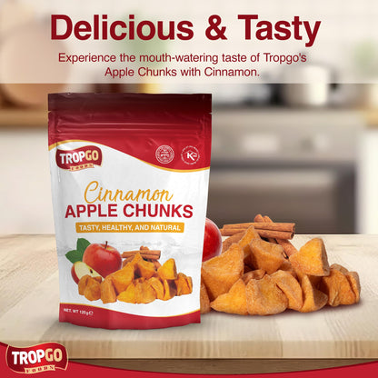 Tropgo Dried Cinnamon Apple Chunks 120g Natural Dried Fruit - Parent