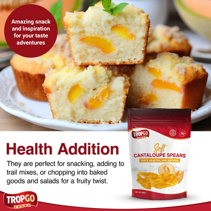 Tropgo Soft Cantaloupe Spears 120g Natural Dried Fruit Snack - Parent