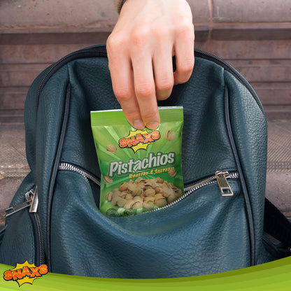 Snaxs Roasted Pistachio Nuts 150g - Salted Nuts with Fibre, Protein, and Minerals - Healthy Kosher Pistachios Ideal for Snacking