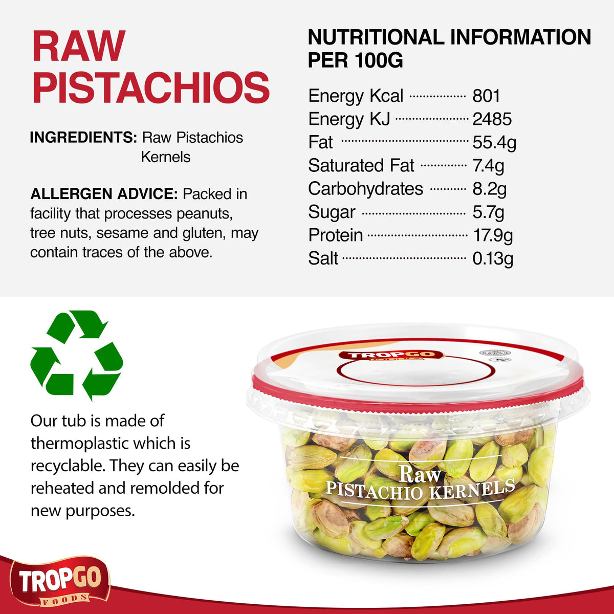 Raw Pistachio Kernel 180g Parent