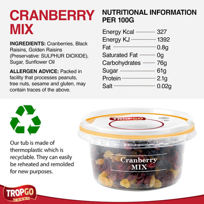 Tropgo Cranberry Mix Dried Fruit - Parent