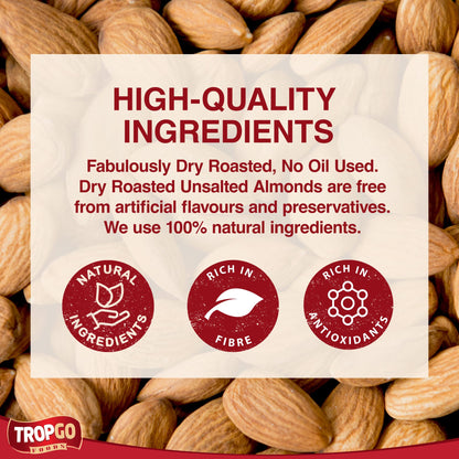 Roasted Unsalted Almonds 180g Parent