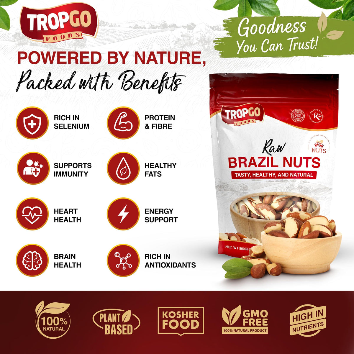 Raw Brazil Nuts Parent 500g