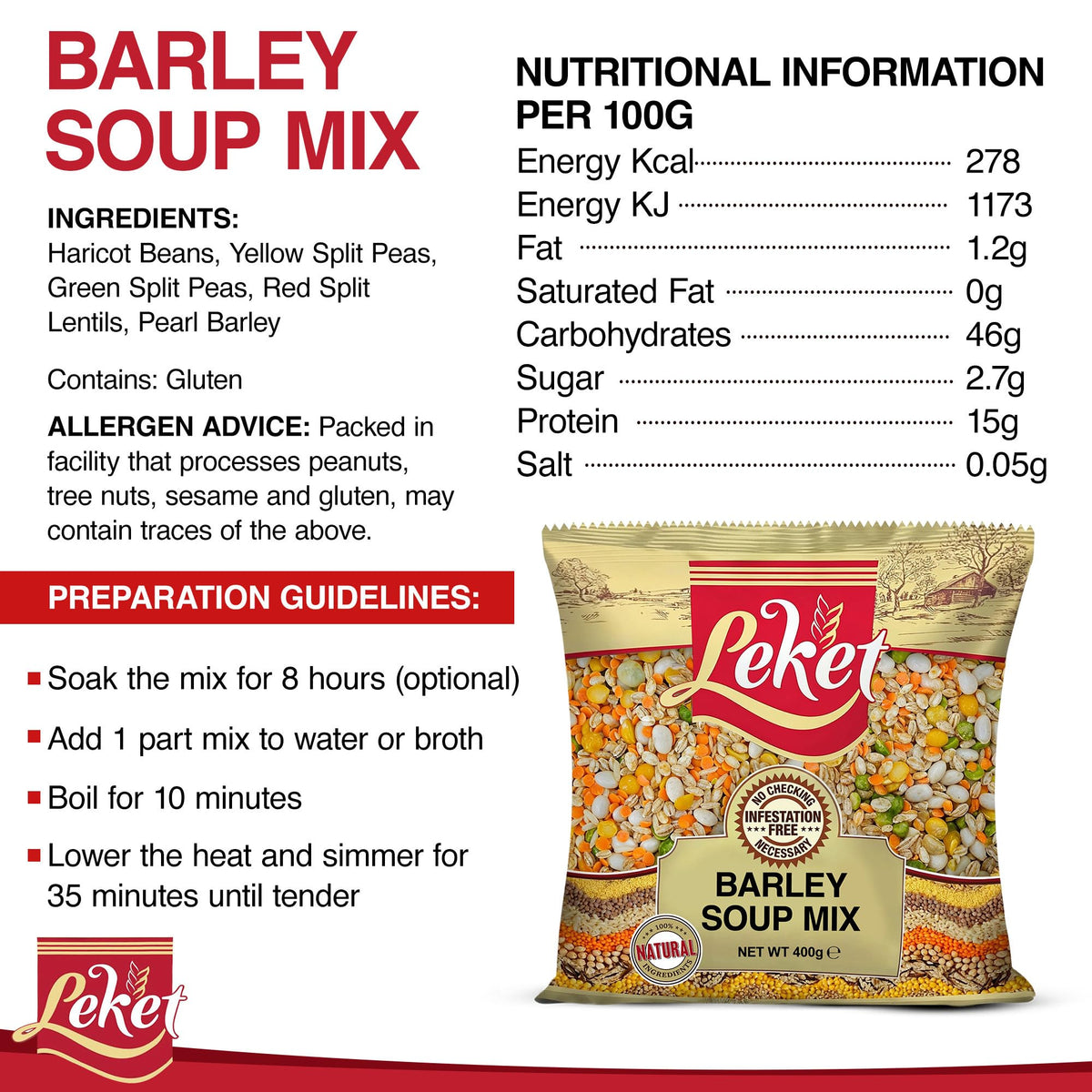 Leket Barley Soup Mix Parent