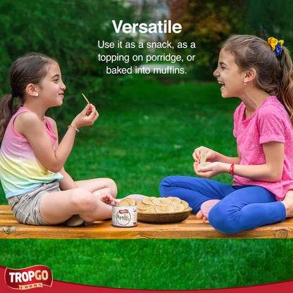 Tropgo - Belgium Apple Chips - 100% Fruit - Natural Healthy Snack - Fresh Red Apple Crisps 35gr - Recyclable Tin Fresh Lock Seal