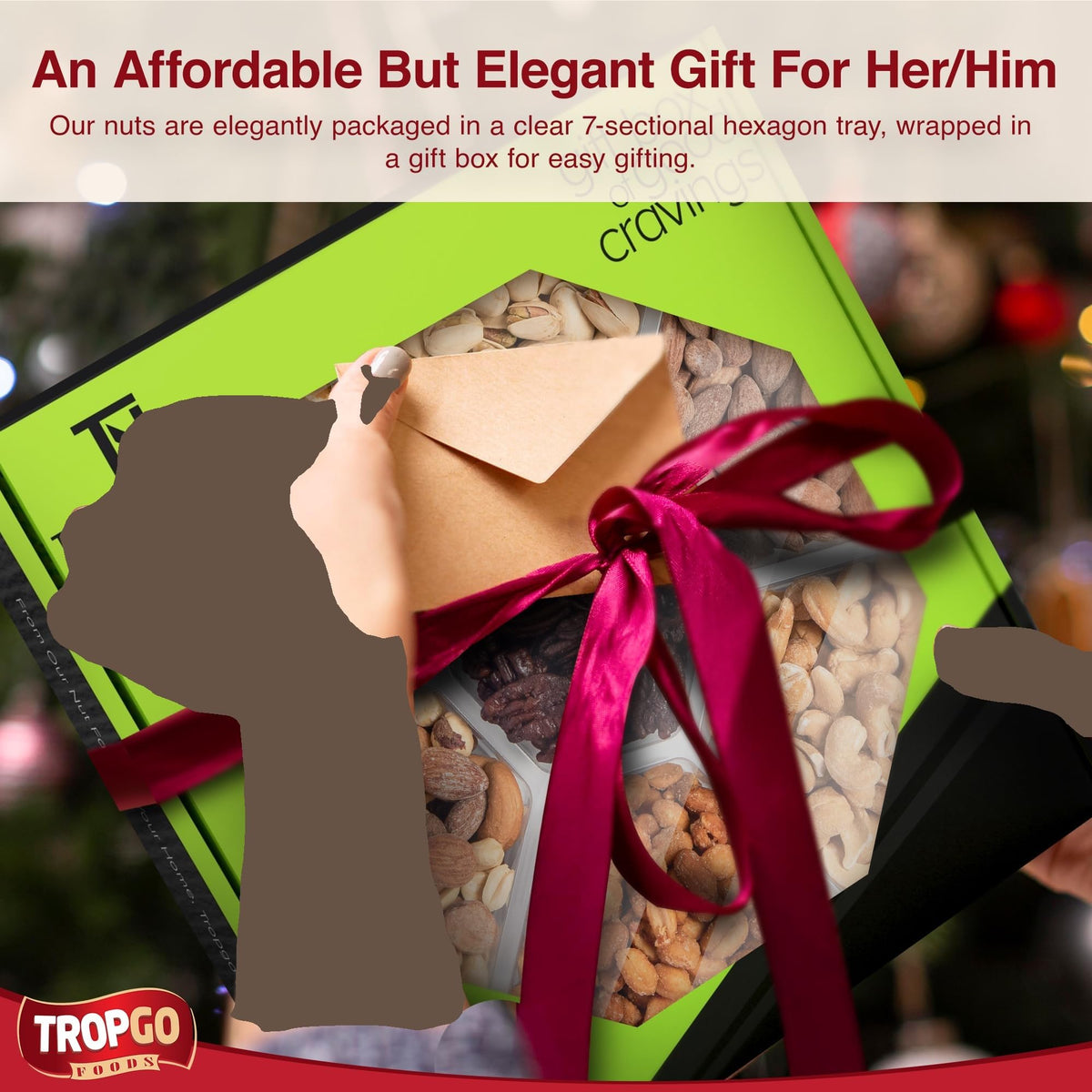 Gift For Mothers Day, Best Mom Gift Love Gift For Her, Box With a Variety of Freshly Roasted Nuts - Gift For Him