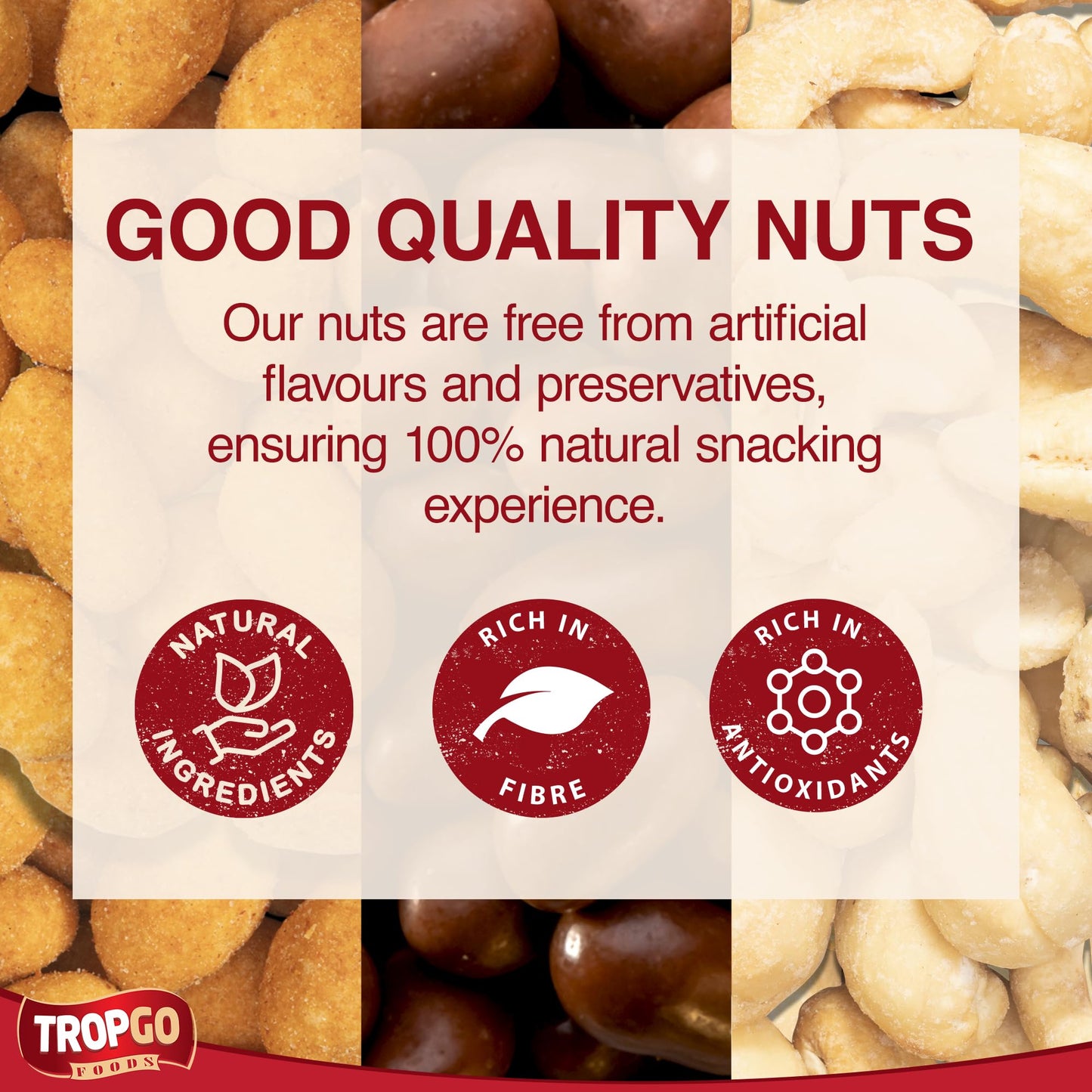 Salysol Snacks Nuts Chocolate Peanuts, Spicy Peanuts, Cashews 6 x 50g Cans - Chocolate Gift Box - Delicious Pure Natural Nuts - Thoughtful Gift Sets for Men and Women