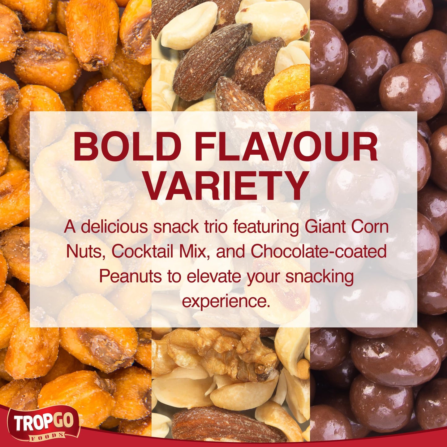 Salysol 3 Pack Mini Can Snack Variety – BBQ Giant Corn 30g, Chocolate Peanuts 50g, Spicy BBQ Cocktail 50g – Gift Box Snack Set for Men and Women