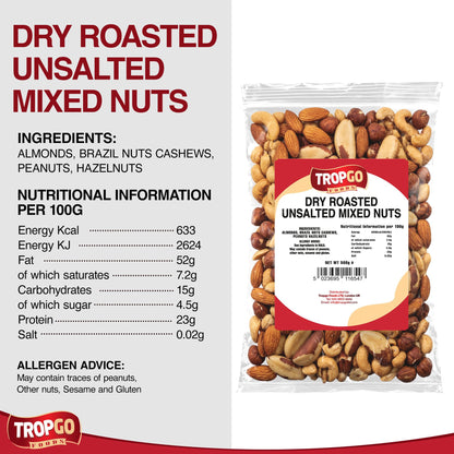 Unsalted Mixed Nuts Parent 500g