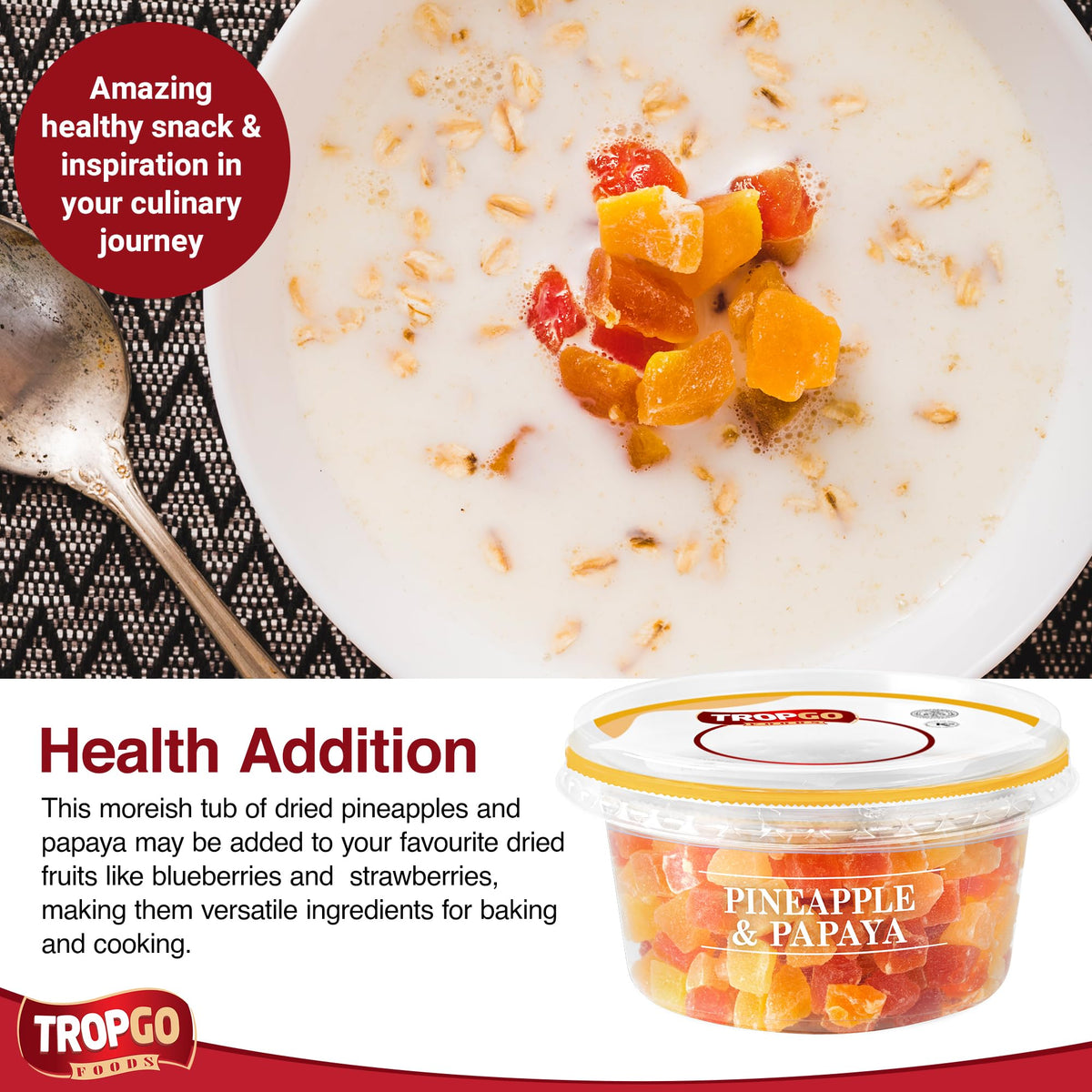 Pineapple & Papaya Diced Fruit 200g Parent