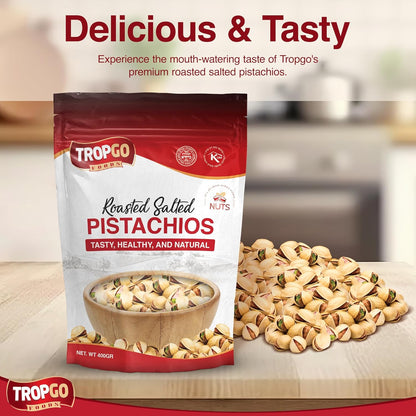 Roasted Salted Pistachios 400g (Large Bag)