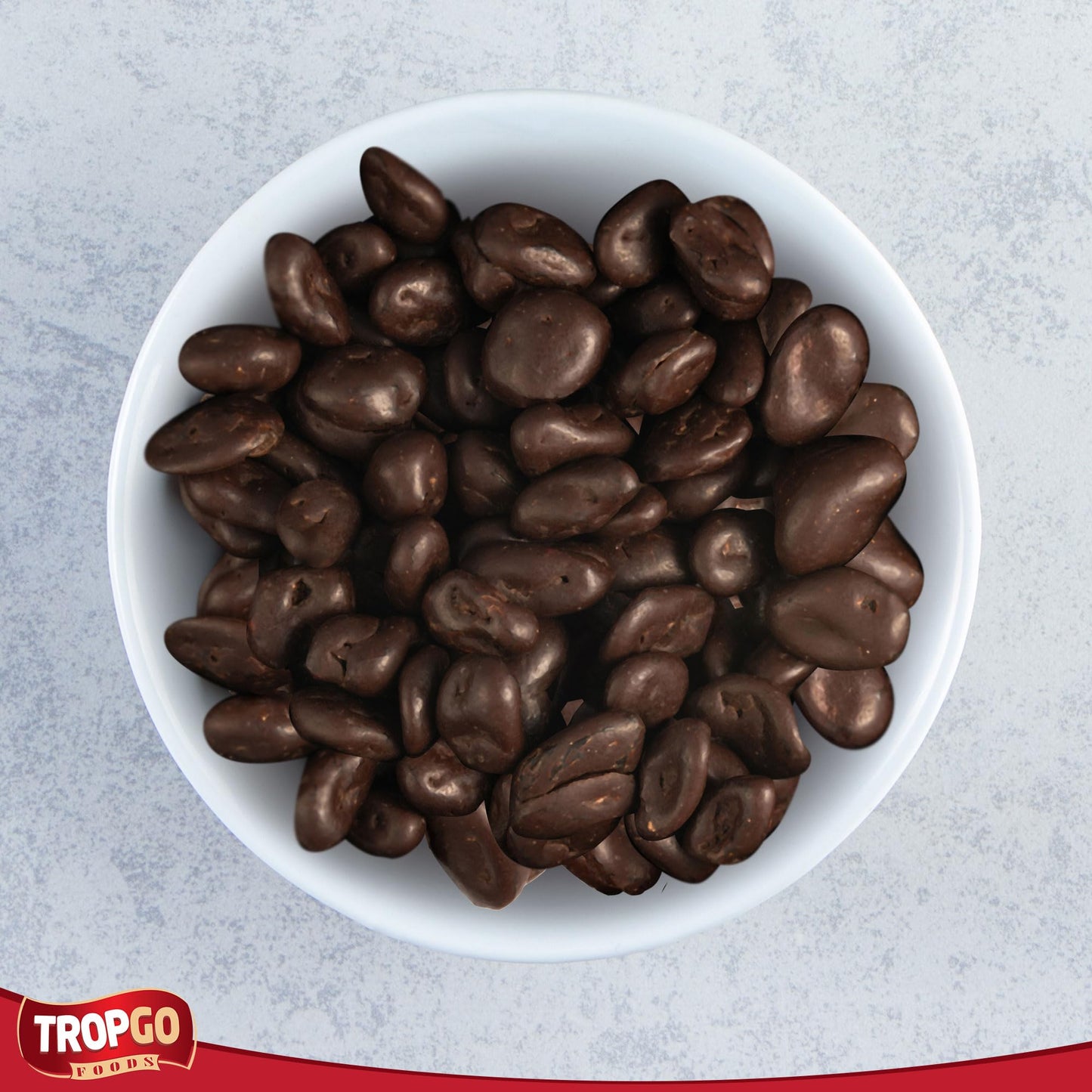 Tropgo Chocolate Cranberries 150gm Chocolate Tub - Non-GMO Cranberries Coated in Dark Chocolates - Ready-to-Eat Choco Snacks