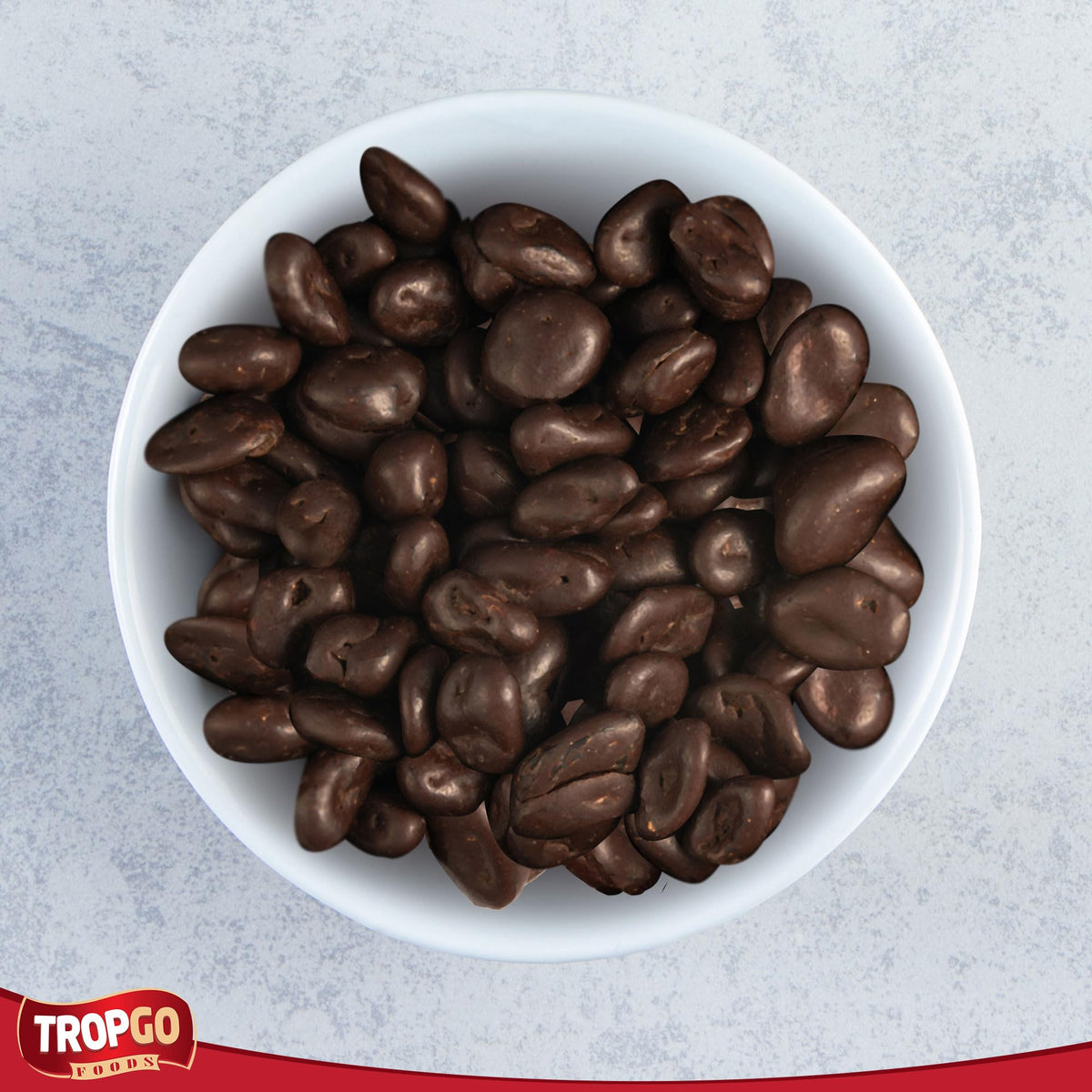 Tropgo Chocolate Raisins 150gm Chocolate Tub - Non-GMO Raisins Coated in Dark Chocolates - Ready-to-Eat Choco Snacks