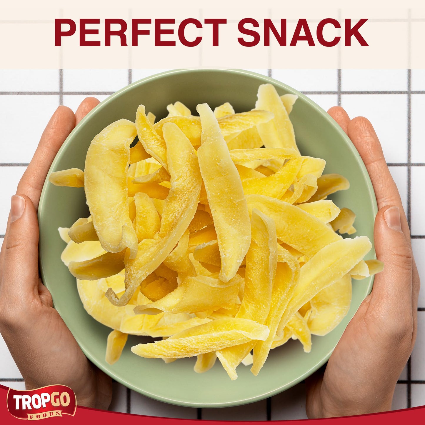 Tropgo Young Mango Infused Passion Fruit & Lime Tropical Dried Fruit Snack - Parent