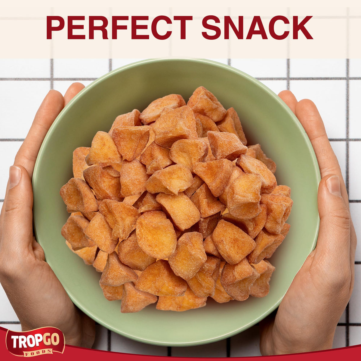 Tropgo Dried Cinnamon Apple Chunks 120g Natural Dried Fruit - Parent