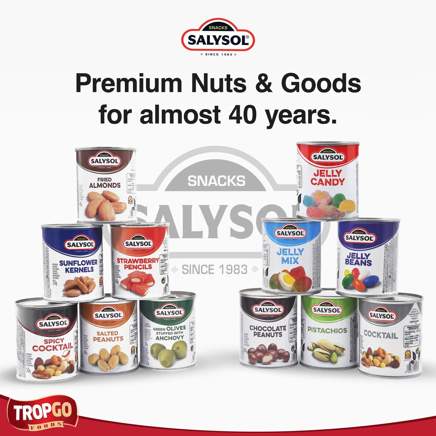 Salysol Jelly Sweets Candies 3 Pack Gift Set – Fruity Chewy Sweets Selection with Jelly Beans, Mix & Candy in Convenient Tins - Made for Sharing, Parties, Celebrations, Treat & Hampers