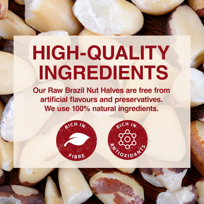 Tropgo Raw Brazil Nut Halves 1kg - Packed Fresh, 100% Natural Brazilian Nuts with Fibre, Protein, and Minerals, Perfect for Snacking - Kosher Nuts - Bulk Brazil Nuts