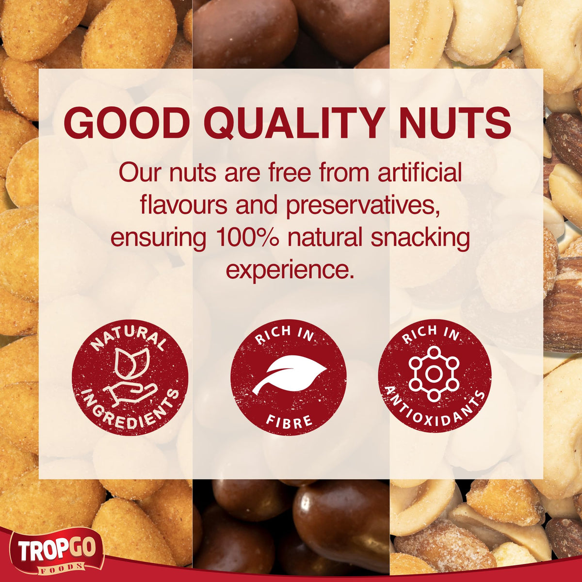 Salysol Snacks Nuts – Chocolate Peanuts, Honey Peanuts, Spicy Cocktail 6 x 50g – Chocolate Gift Box – Delicious Pure Natural Nuts – Thoughtful Gift Sets for Him and Her
