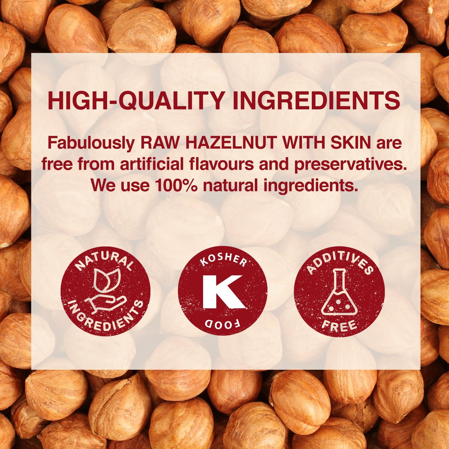 Raw Hazelnuts Parent 500g