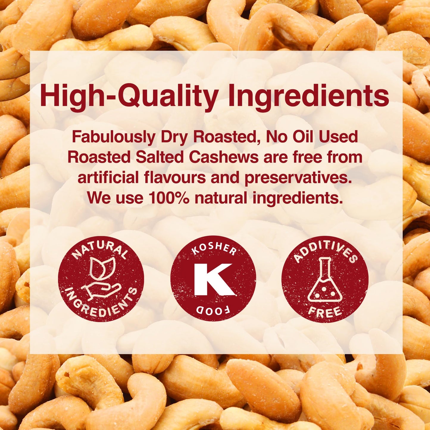 Roasted Salted Cashew Nuts 500g - Parent