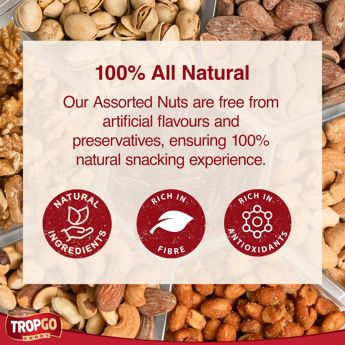 Gift For Mothers Day, Best Mom Gift Love Gift For Her, Box With a Variety of Freshly Roasted Nuts - Gift For Him