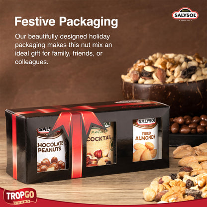 Festive Collection - Ideal Present for Christmas | Luxury Chocolate Gift Box, Assorted Nuts - Gift for Men, Women