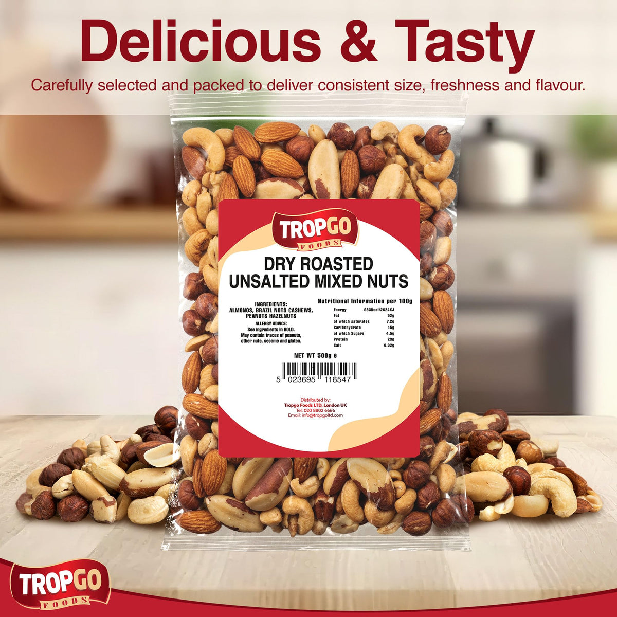Unsalted Mixed Nuts Parent 500g