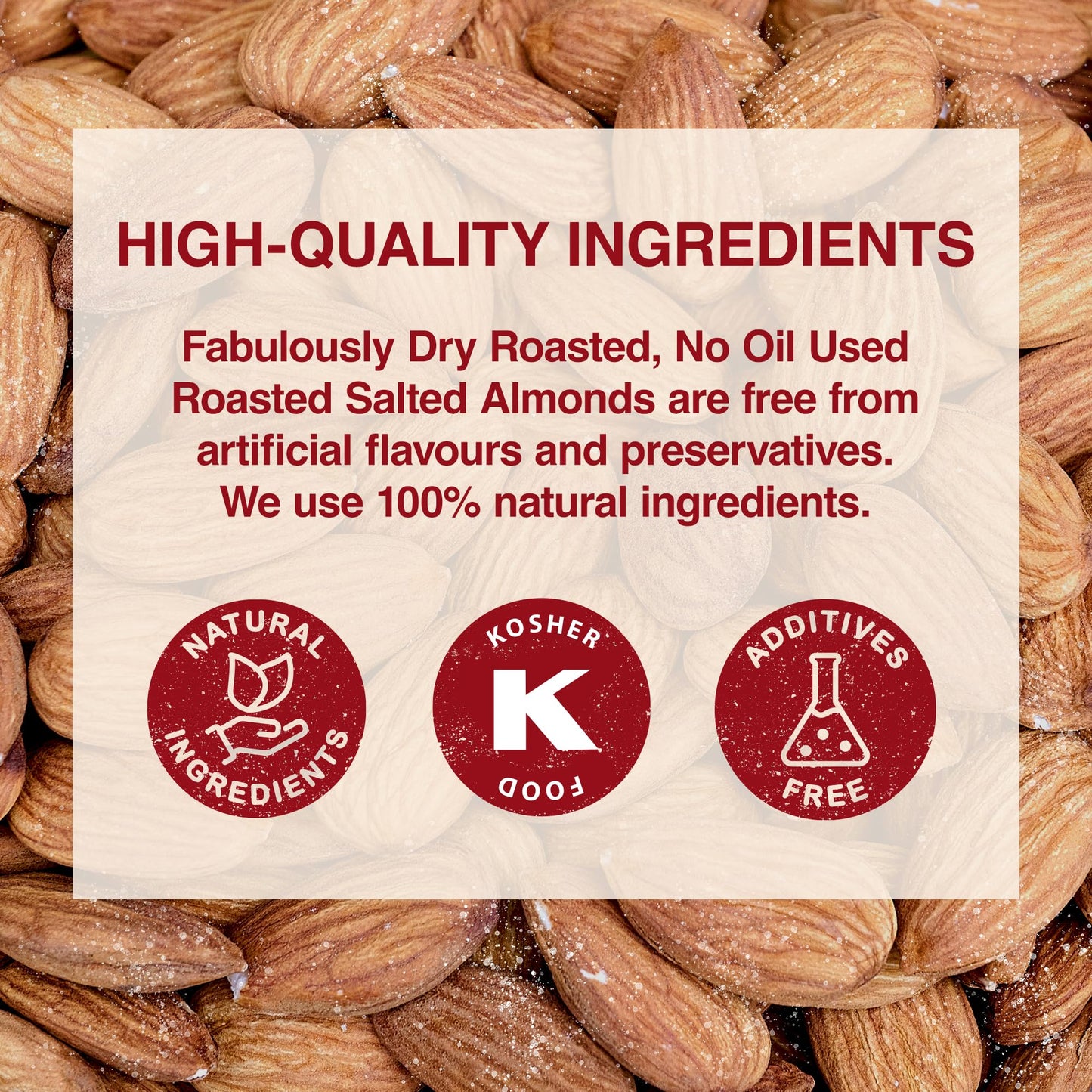 Roasted Salted Almonds Parent 500g