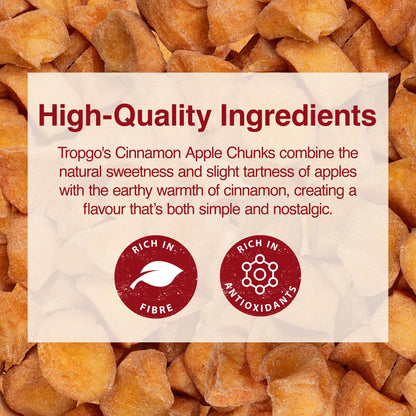Tropgo Dried Cinnamon Apple Chunks 120g Natural Dried Fruit - Parent